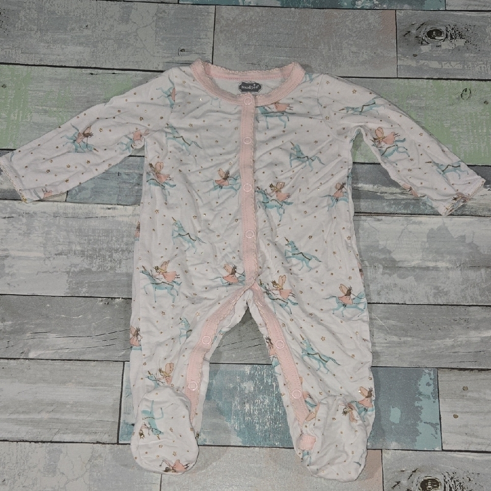 Mud pie Balerina Snap Sleeper Size 0/3 Mo